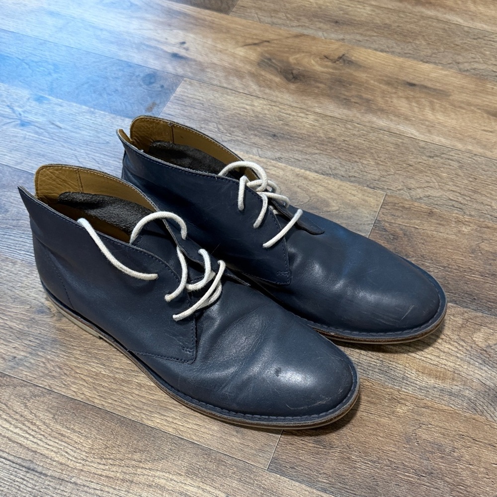 Cole Haan Navy Chukka Boots